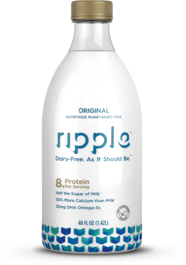 Peas Credit - Ripple Milk Vs Cow's Milk (370x527), Png Download