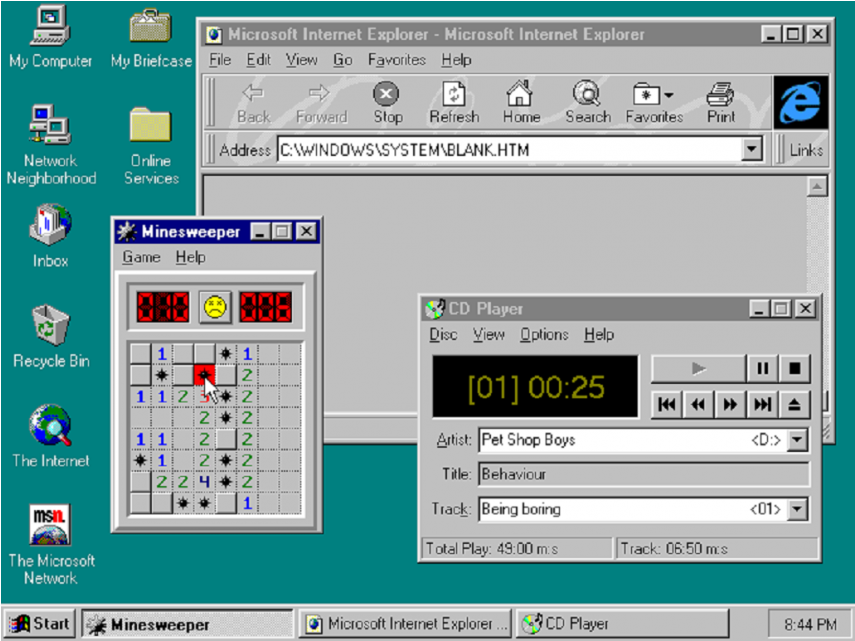 La Galería De Fotos Para Homenajear Los 20 Años De - Old Windows Computer Screen (1140x640), Png Download