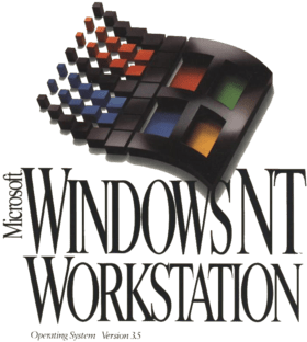 Windows 95 - Windows Nt 3.5 Logo (462x346), Png Download