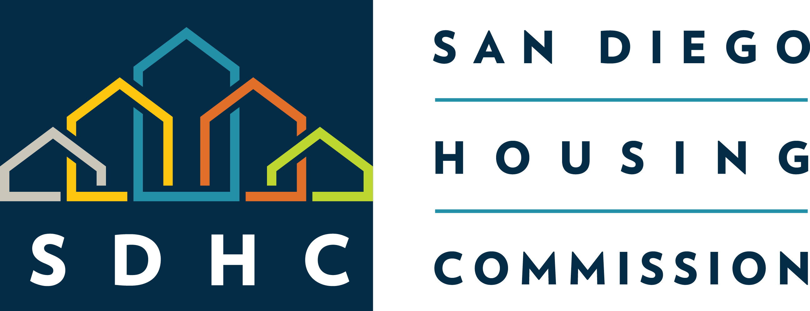 San Diego Housing Commission - San Diego Housing Commission Logo (2591x994), Png Download