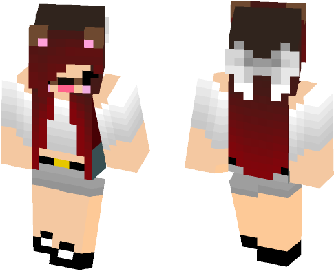 Red Haired Dog Filter Girl - Dog (584x497), Png Download