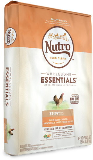 Nutro Farm Raised Chicken Brown Rice Sweet Potato Recipe - Nutro Essentials Dog Food (640x640), Png Download