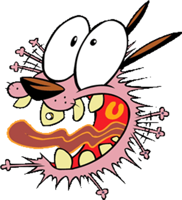 Filtercourage The Cowardly Dog - Scary Dog Cartoon Network (1080x1920), Png Download