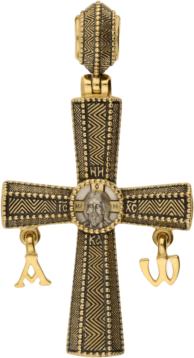 Russian Orthodox Silver Cross Pendant Holy Face Of - Cross (1250x1250), Png Download