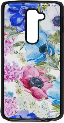 Watercolor Floral Pattern Hard Case For Lg G2 - Vintage Chic Pink Floral Beach Towel (500x500), Png Download
