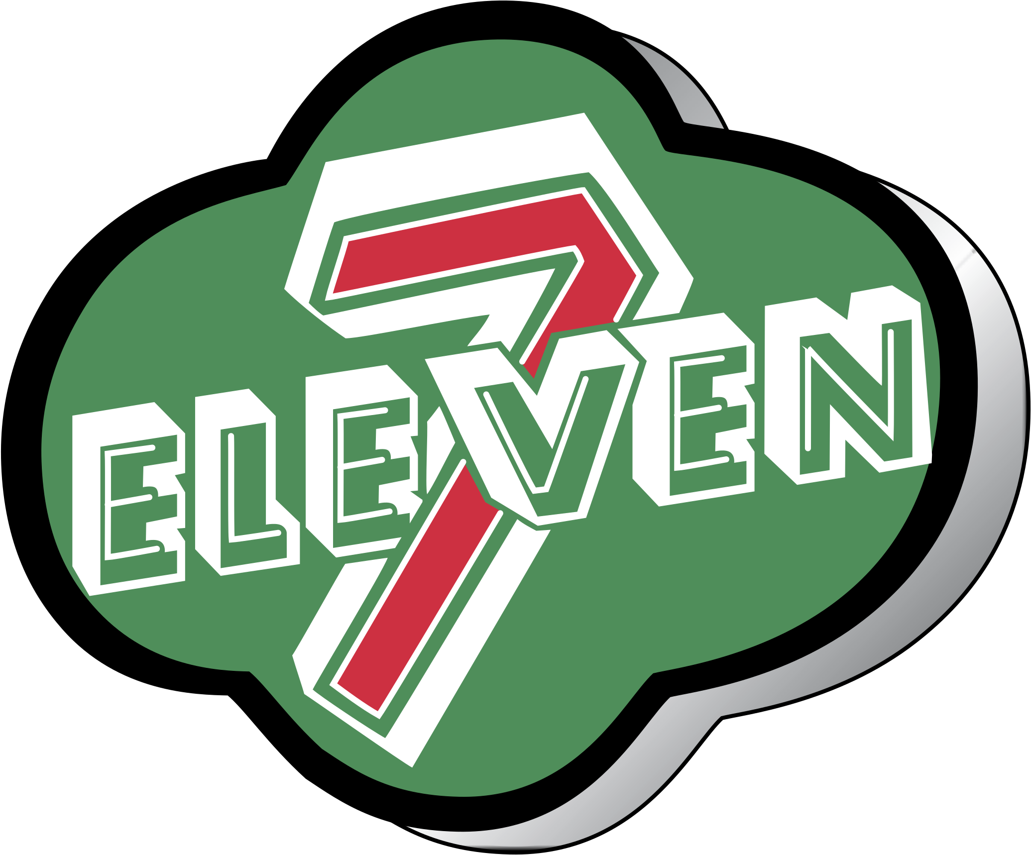 7 Eleven Logo Png Transparent - Old 7 Eleven Logo (2400x2400), Png Download