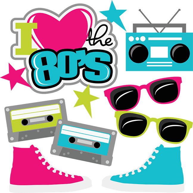 I Love 80s Png - Love The 80s Svg (648x650), Png Download