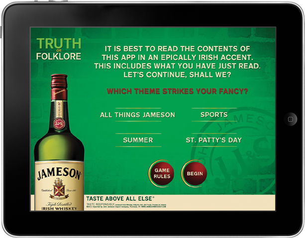 Jameson Whiskey Offers Drink Deals With "truth Or Folklore" - Keylimetie, Llc (1000x500), Png Download