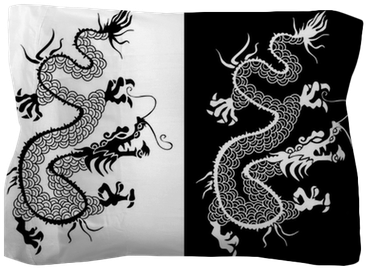 Black And White Chinese Dragon Vector - Chinese Dragon Black And White (400x400), Png Download