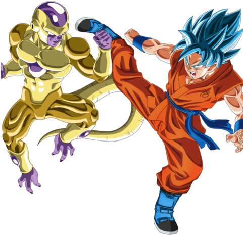 Click To Edit - Goku Blue Vs Freezer (480x480), Png Download