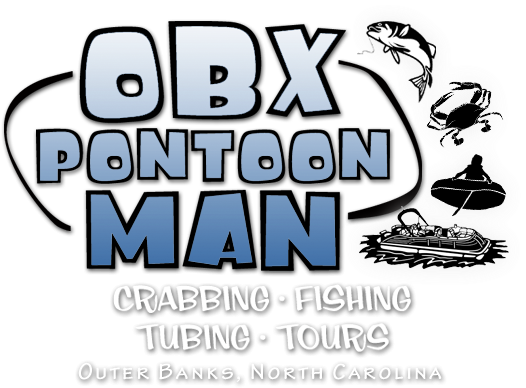 Obx Pontoon Man Fishing, Crabbing, Sunset Tours - Vinyl Decal Mural Sticker Bass Fishing Fish Boat Angling (532x391), Png Download