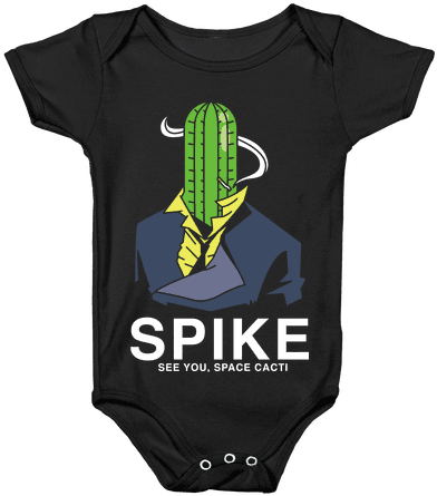 Spike Cactus Cowboy Bebop Baby Onesy - Onesie (484x484), Png Download