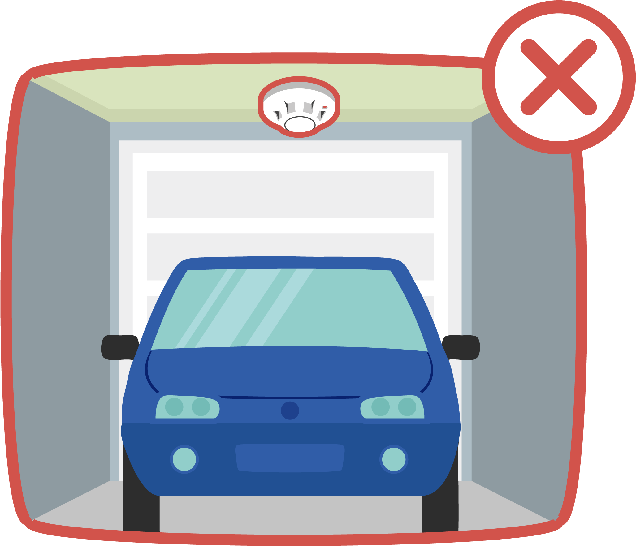 Smoke Detector Garages - Smoke Detector (2517x2167), Png Download