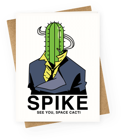 Spike Cactus Cowboy Bebop Greeting Card - Hoodie (484x484), Png Download