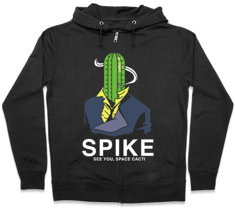 Spike Cactus Cowboy Bebop Zip Hoodie - Halloween Gives Me The Real Big Frighten Hoodie: Funny (484x484), Png Download