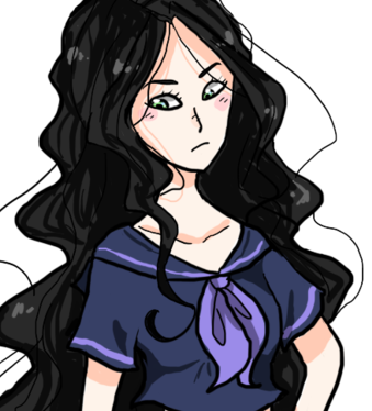 In 2016 I Watched Osomatsu San And I Wanted To Draw - Girl (339x374), Png Download