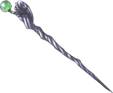 Bless Staff - Wizard Staff Anime (392x323), Png Download