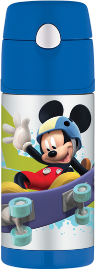 Batman Funtainer 12 Oz Straw Flask (390x600), Png Download