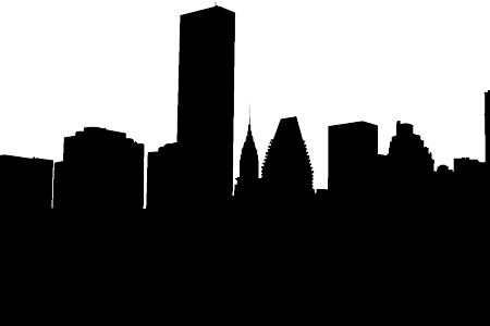 Los Angeles Cityscape Silhouette - Lines From A Player [book] (450x300), Png Download