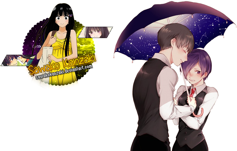 Clip Art Transparent Stock Ken Tokyo Ghoul Anime Manga - Anime Couple Tokyo Ghoul (800x500), Png Download