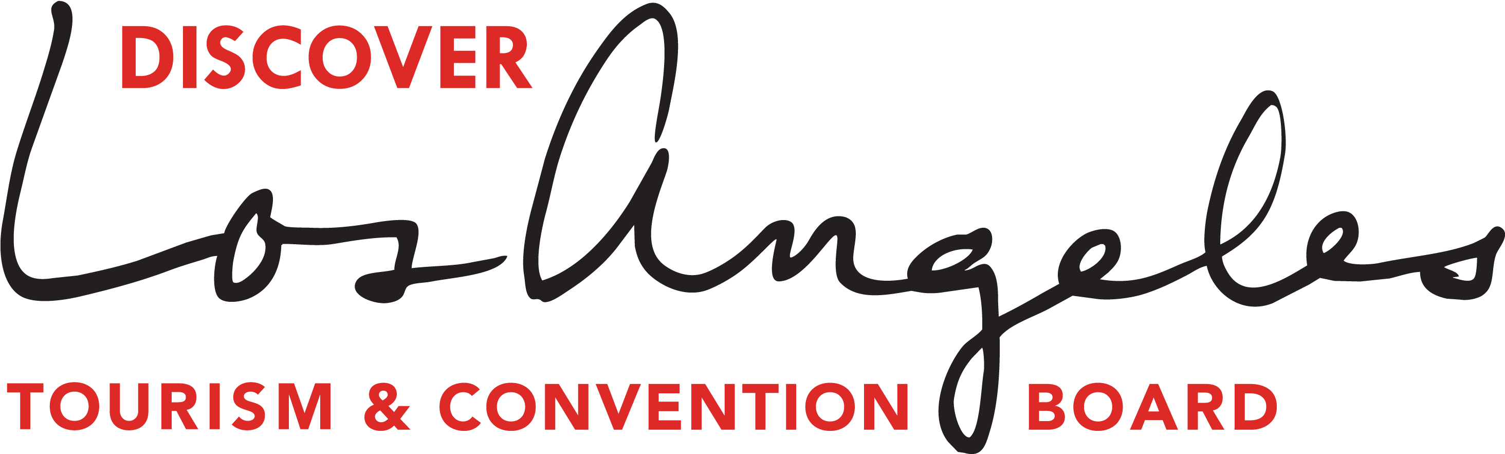 Logo For The Discover Los Angeles Tourism And Convention - Discover Los Angeles Logo (3270x1226), Png Download