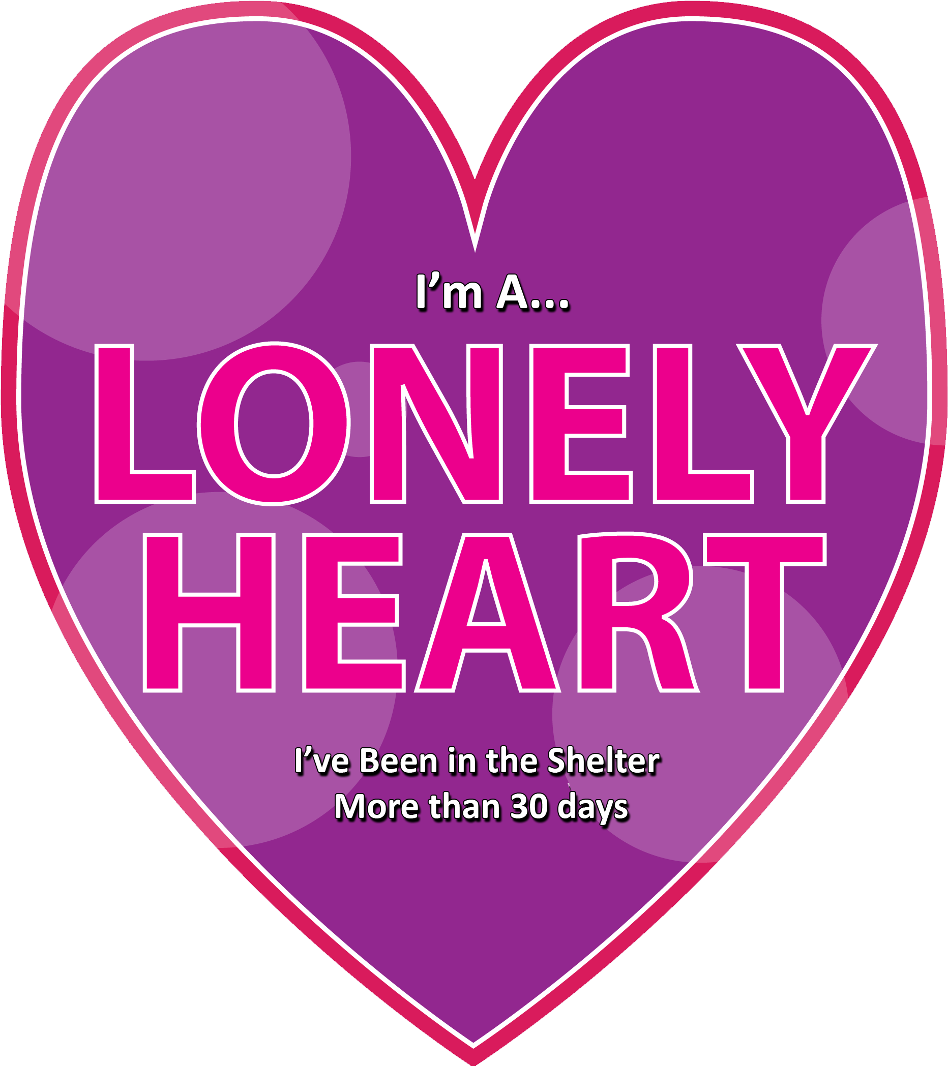 I'm Lonely Heart Pic Share On Facebook - Lonely Heart (2100x2100), Png Download