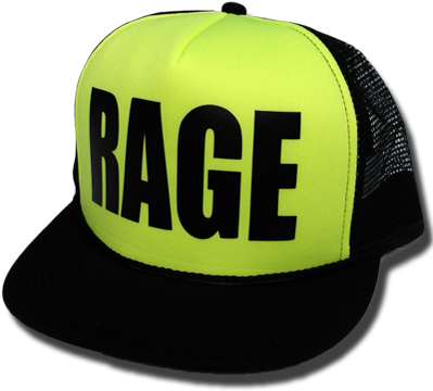Rage Black Yellow - Yolo Hat Png (400x400), Png Download