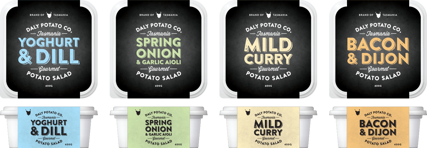 Potato Salad Packaging - Daly Potato Co. Bacon & Dijon Potato Salad 800g (1441x500), Png Download