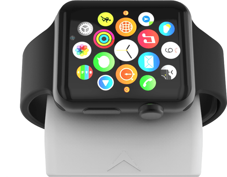 Nightstand For Apple Watch - Elevationlab Nightstand For Apple Watch White (1024x920), Png Download