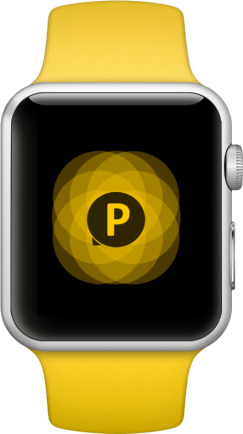 Apple Watch Hand Transparent Png - Apple Watch Png Yellow (531x900), Png Download