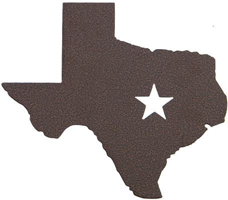 Texas Star Bronze Wall Emblem - Texas Star (500x400), Png Download