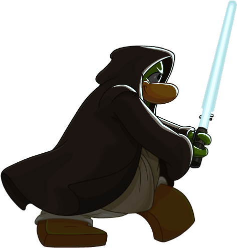 Jedi 1 - Club Penguin Star Wars Jedi (534x516), Png Download