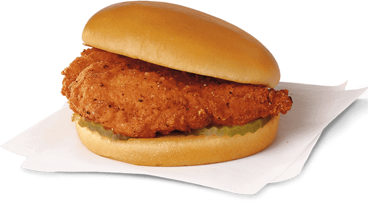 Spicy Chicken Sandwich - Chick Fil A Food (800x800), Png Download