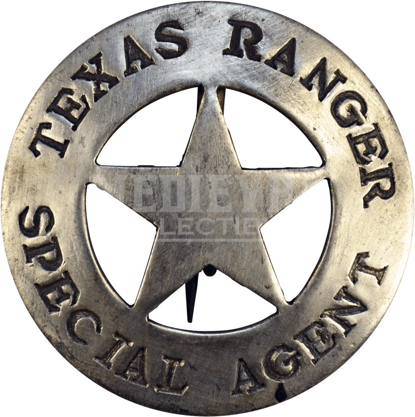 Texas Ranger Special Agent Badge - Texas (850x850), Png Download