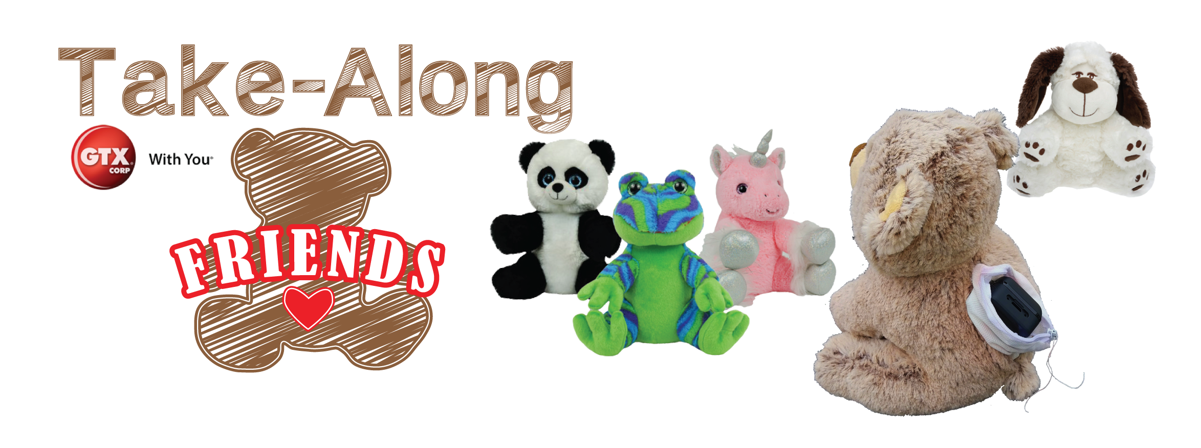 Friends Banner - Funky Frog 8" Animal Kit (2396x875), Png Download