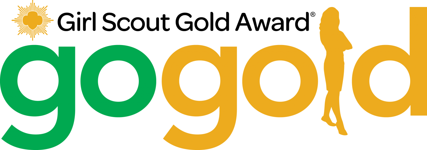 Gold Award - Gold Award Girl Scouts (1400x493), Png Download