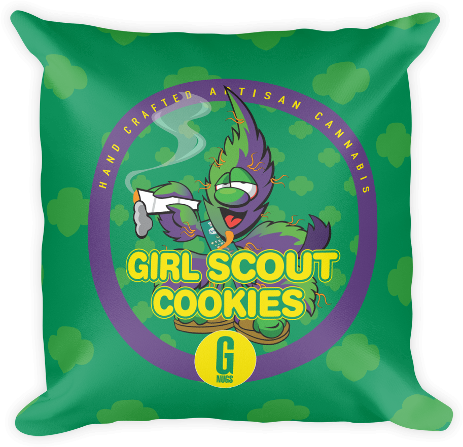 Girl Scout Cookies Gnug Pillow - Girl Scout Cookies Label (1000x1000), Png Download