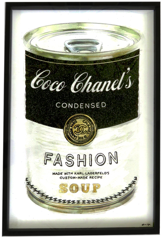 Coco Chanel Fashion Soup Art (498x664), Png Download