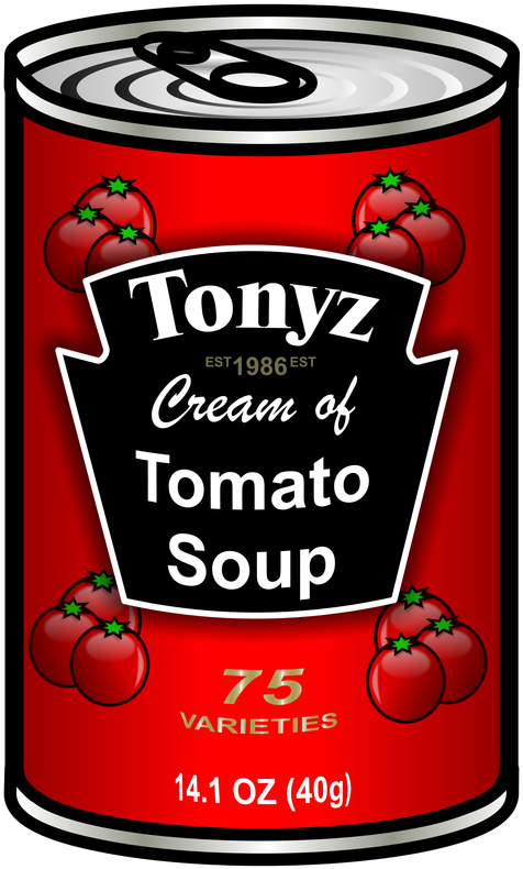 Vector Can Of Soup Clipart - Tin Of Chicken Soup (800x800), Png Download