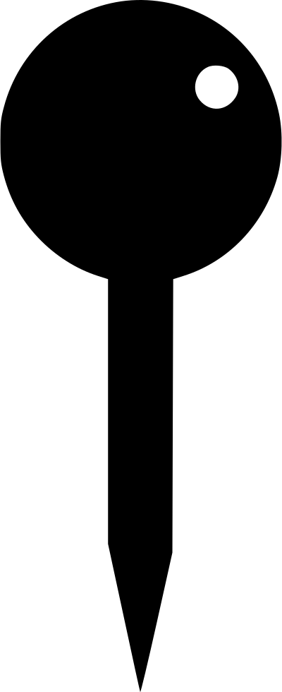 Tailor Pin Sew Needle Sewing Tailoring Safety Comments - Spoon Silhouette (400x980), Png Download