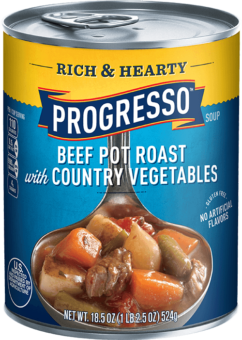 Progresso™ Rich & Hearty Gluten-free Beef Pot Roast - Progresso Soup Corn Chowder (700x700), Png Download