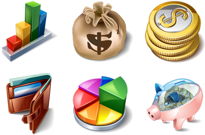 Finance Icon Pack By Iconshock - Png Finance (552x296), Png Download