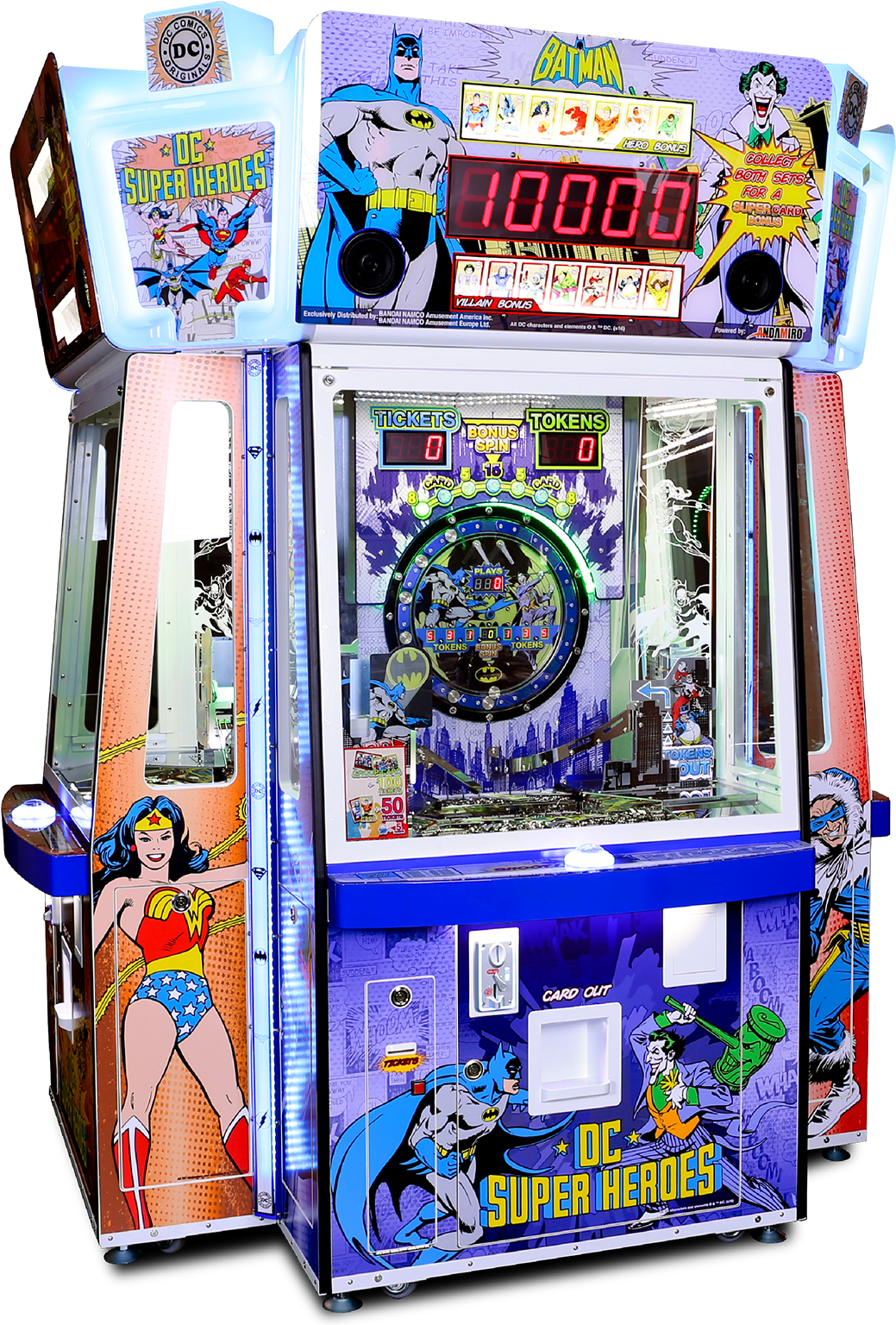 Dc Comics Super Heroes 4 Pl - Dc Comics Coin Pusher Cards (1200x1553), Png Download