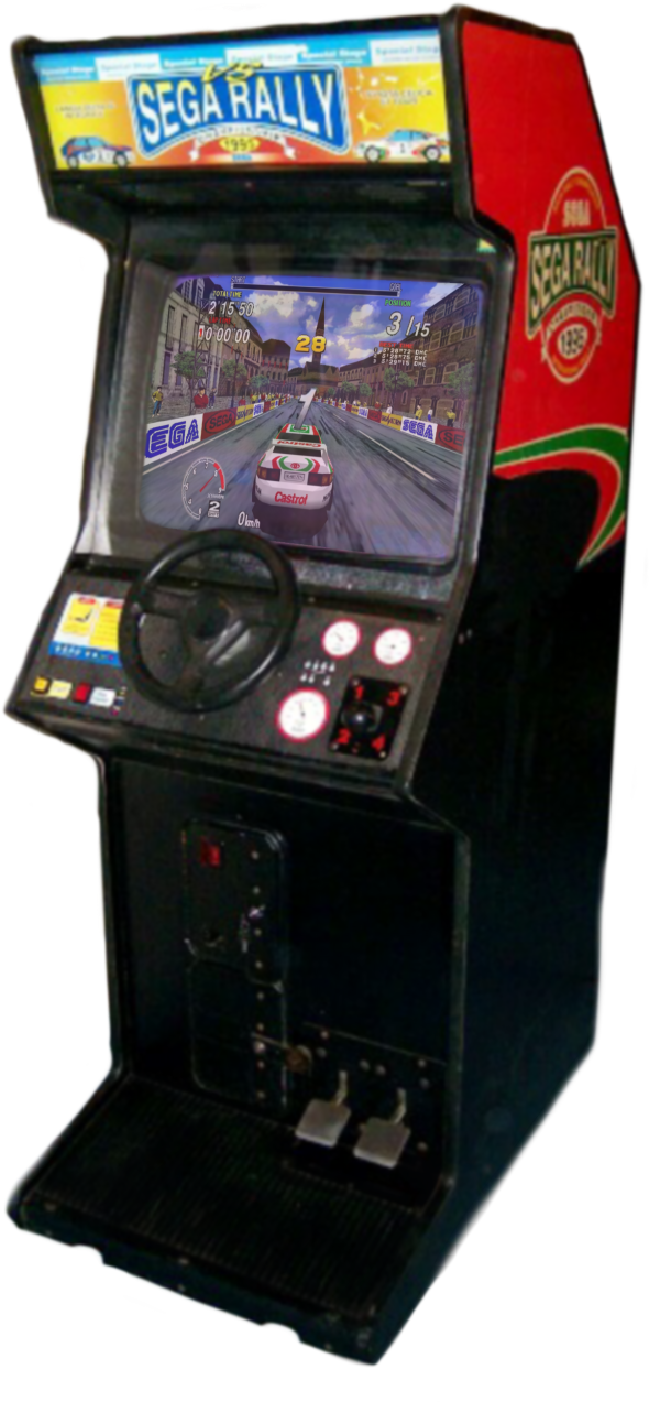 Sega Rally Arcade Machine Hire - Sega Rally (640x1296), Png Download