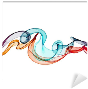 Background With Colorful Rainbow Smoke Wall Mural • - Rainbow (400x400), Png Download