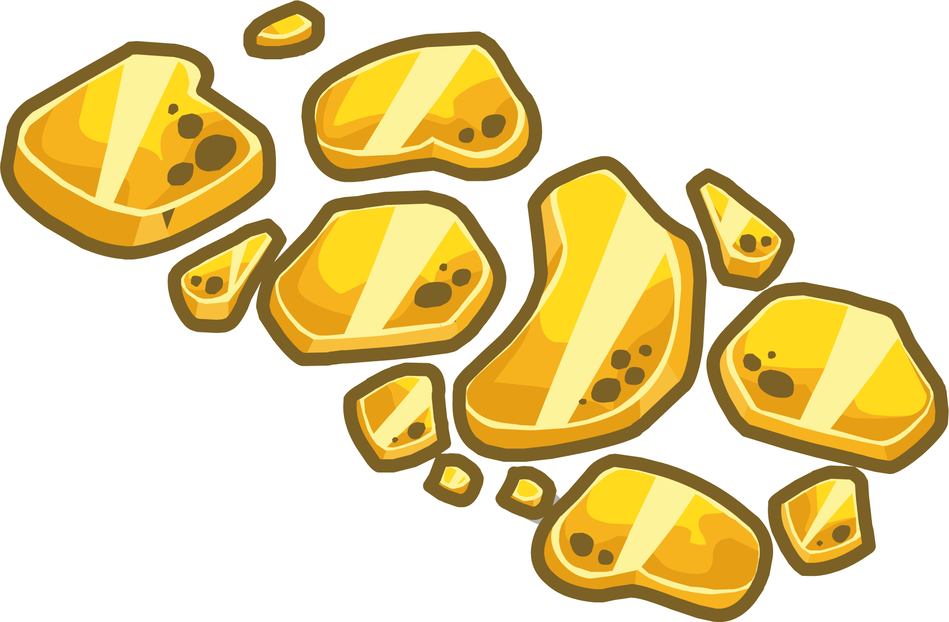 Goldwalkway - Club Penguin Gold (1937x1269), Png Download