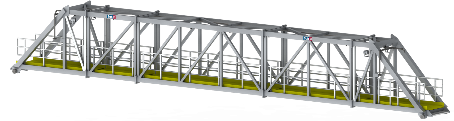 6 - 35m - Modular Walkway - Dnv/imo/iso Certified - Bridge Walkway Png (1920x528), Png Download