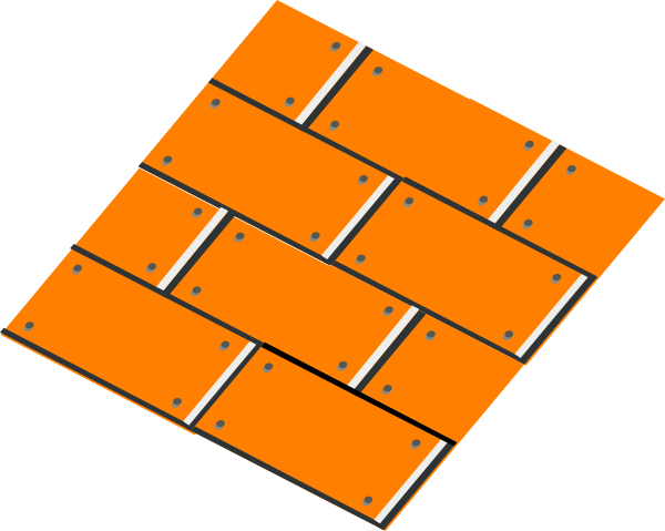 Brick Clipart Brick Walkway - Diagram (600x479), Png Download