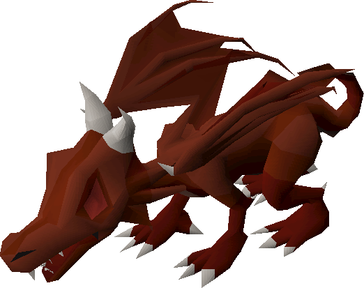 Baby Red Dragon - Baby Dragon Png Runescape (522x413), Png Download