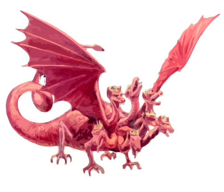 Dragon - Revelation 12 Woman Dragon (722x621), Png Download